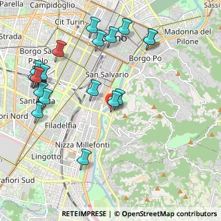 Mappa Corso Sicilia, 10133 Torino TO, Italia (2.4865)