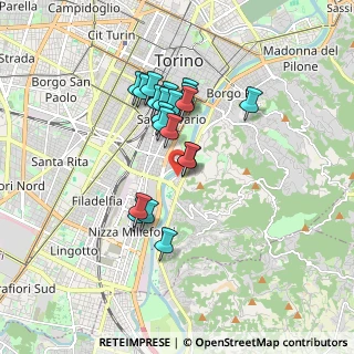 Mappa Corso Sicilia, 10133 Torino TO, Italia (1.4135)