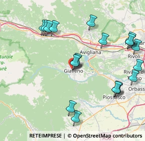 Mappa Via XXIV Maggio, 10094 Giaveno TO, Italia (9.385)