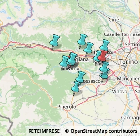 Mappa Piazza Molines, 10090 Giaveno TO, Italia (9.74846)