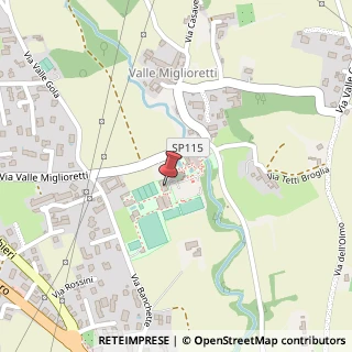 Mappa Via Valle Miglioretti, 28, 10025 Pino Torinese, Torino (Piemonte)