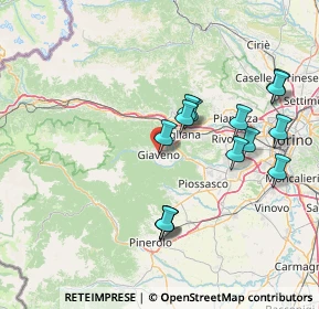 Mappa Piazza S. Lorenzo, 10094 Giaveno TO, Italia (14.96143)