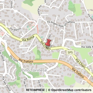 Mappa Via Chieri, 6, 10025 Pino Torinese, Torino (Piemonte)