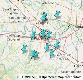 Mappa Via Pietro Salvatico, 29122 Piacenza PC, Italia (11.43857)