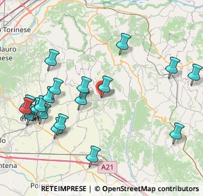 Mappa Via Caretto, 14022 Castelnuovo Don Bosco AT, Italia (9.346)