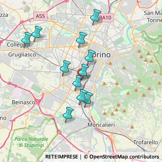 Mappa Via B. Spaventa, 10134 Torino TO, Italia (3.49182)
