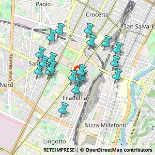 Mappa Via B. Spaventa, 10134 Torino TO, Italia (0.8505)
