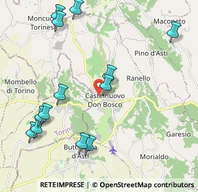 Mappa Via Chivasso, 14022 Castelnuovo Don Bosco AT, Italia (2.44538)