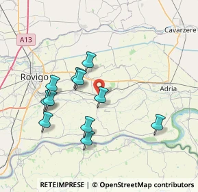 Mappa Via A. Boito, 45010 Ceregnano RO, Italia (7.00455)