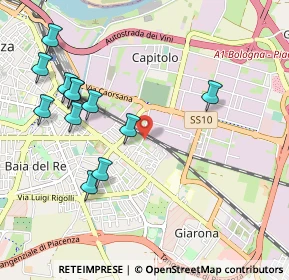 Mappa Via Giovanni Codagnello, 29122 Piacenza PC, Italia (1.115)