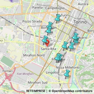 Mappa Via Emanuel Giovanni, 10136 Torino TO, Italia (1.88909)