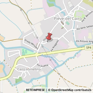 Mappa Via Giuseppe Garibaldi, 8, 27037 Pieve del Cairo, Pavia (Lombardia)