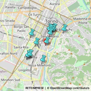 Mappa Via Madama Cristina, 10154 Torino TO, Italia (1.44429)