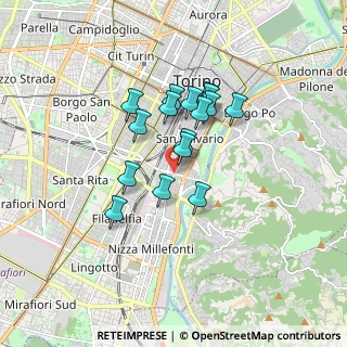 Mappa Via Madama Cristina, 10154 Torino TO, Italia (1.28813)