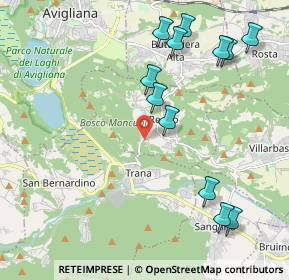 Mappa Via dei Pianoli, 10090 Reano TO, Italia (2.355)