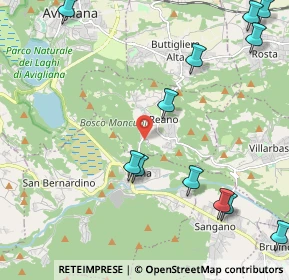 Mappa Via dei Pianoli, 10090 Reano TO, Italia (2.80917)