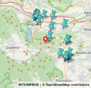 Mappa Via dei Pianoli, 10090 Reano TO, Italia (3.9455)