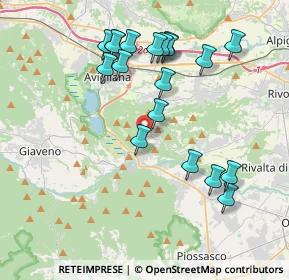 Mappa Via dei Pianoli, 10090 Reano TO, Italia (3.99947)