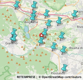 Mappa Via dei Pianoli, 10090 Reano TO, Italia (4.48059)