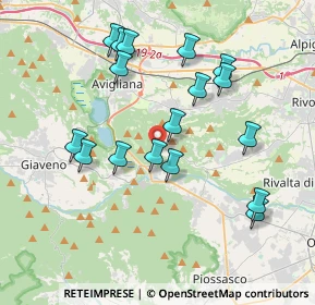 Mappa Via dei Pianoli, 10090 Reano TO, Italia (3.80765)