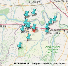 Mappa Via Agazzara n, 29010 Sarmato PC, Italia (6.31)