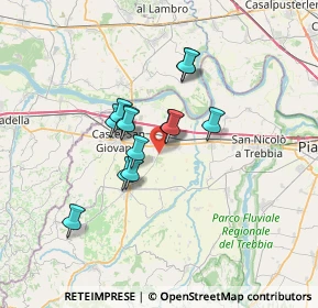 Mappa Via Agazzara n, 29010 Sarmato PC, Italia (4.97769)