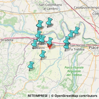 Mappa Via Agazzara n°, 29010 Sarmato PC, Italia (6.31)