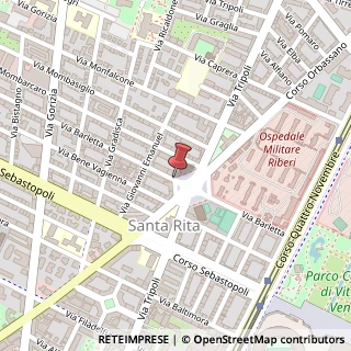 Mappa Piazza Santa Rita da Cascia,  7, 10136 Torino, Torino (Piemonte)