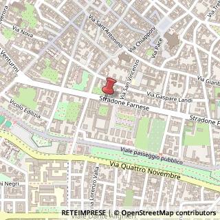 Mappa Stradone Farnese, 22, 29121 Piacenza, Piacenza (Emilia Romagna)