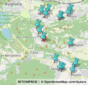 Mappa Via delle Vigne, 10090 Reano TO, Italia (2.39125)