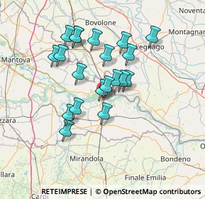 Mappa Via Guido Rossa, 46036 Revere MN, Italia (11.9795)