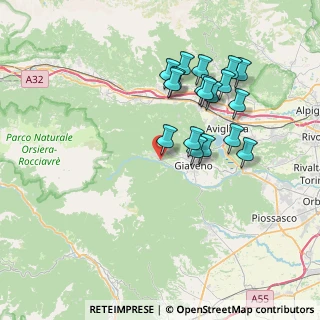 Mappa Via Combacalda, 10050 Coazze TO, Italia (7.05167)