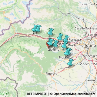 Mappa Via Combacalda, 10050 Coazze TO, Italia (9.90833)