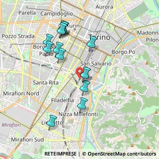 Mappa Via Mario Pagano, 10134 Torino TO, Italia (1.85571)