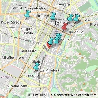 Mappa Via Mario Pagano, 10134 Torino TO, Italia (1.95364)