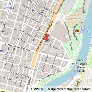 Mappa Corso Massimo d'Azeglio, 25, 10126 Torino, Torino (Piemonte)