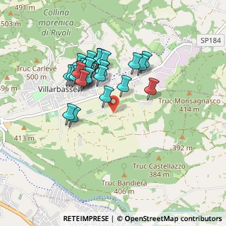 Mappa Via Regione Prejles, 10090 Villarbasse TO, Italia (0.8)