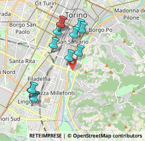 Mappa Piazza Muzio Scevola, 10133 Torino TO, Italia (1.86167)