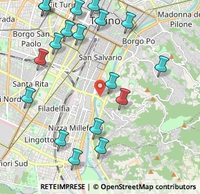 Mappa Piazza Muzio Scevola, 10133 Torino TO, Italia (2.52778)