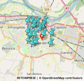 Mappa Via Margherita Caffi, 29122 Piacenza PC, Italia (1.17722)