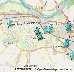 Mappa Via Margherita Caffi, 29122 Piacenza PC, Italia (2.01417)