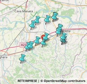 Mappa Via San Rocco, 27050 Redavalle PV, Italia (5.99235)