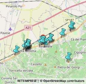 Mappa Via San Rocco, 27050 Redavalle PV, Italia (1.4815)