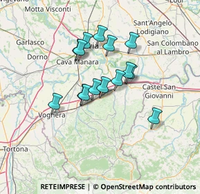 Mappa Via San Rocco, 27050 Redavalle PV, Italia (10.612)