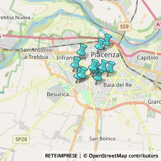 Mappa Via Vittorio Fiorini, 29122 Piacenza PC, Italia (0.95727)