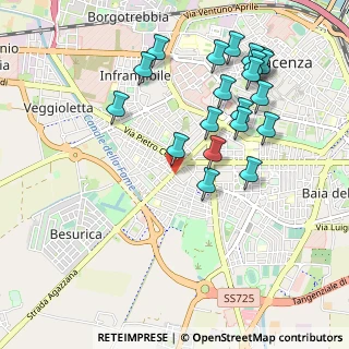Mappa Via Vittorio Fiorini, 29122 Piacenza PC, Italia (1.062)