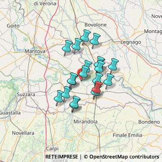 Mappa Via Sabbioncello, 46020 Quingentole MN, Italia (9.7195)