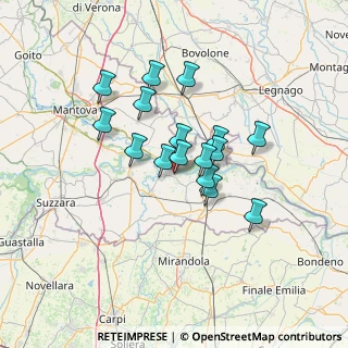 Mappa Via Sabbioncello, 46020 Quingentole MN, Italia (10.45875)