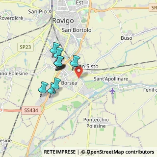 Mappa Via San Sisto, 45100 Rovigo RO, Italia (1.48273)