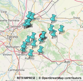 Mappa Piazza Papa Giovanni XXIII, 14022 Castelnuovo Don Bosco AT, Italia (11.5755)